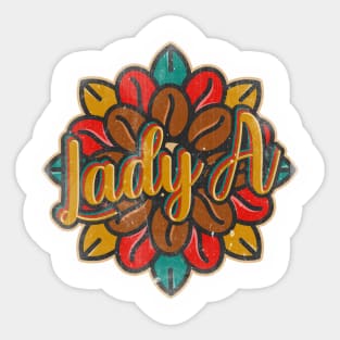 Lady A Coffee Sticker